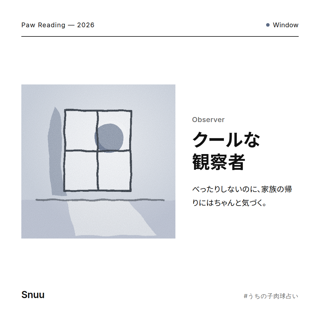 クールな観察者の結果カード